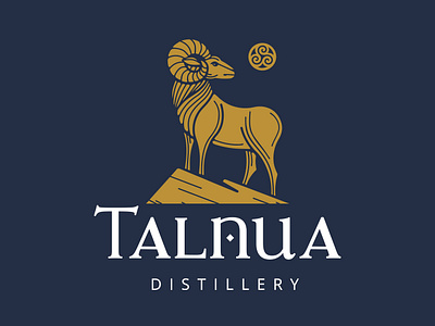 Talnua Logo branding logo talnua whiskey and branding