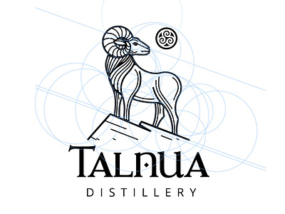 Talnua Golden Ratio Ram branding logo