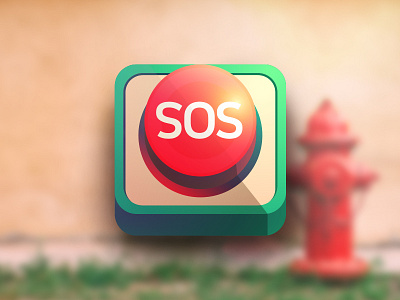 SOS iphone icon app button icon iphone police sos