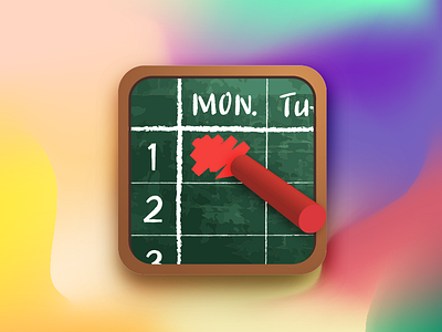 timetable app app gradient icon timetable