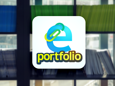 e-portfolio app app icon iphone portfolio