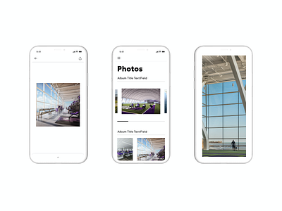 Perkins&Will - Mobile App Redesign x Photos design flat mobile app photography ui user interface visual design