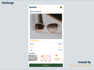 Challenge #2 app challenge checkout design retail sunglasses sunrisepoise ui ui ux design ux ux challenge ux design