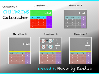 Challenge 4: Calculator calculator cartoon chalkboard challenge challenge4 character child childrens design dogs eraser math ui ui challange ux