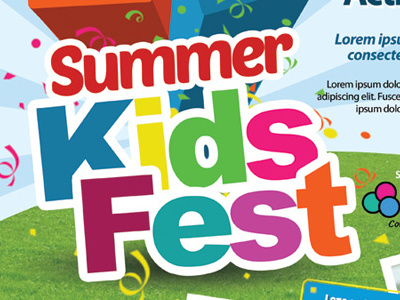 Kids Summer Camp Flyers camp flyer kid kids pamphlet summer template