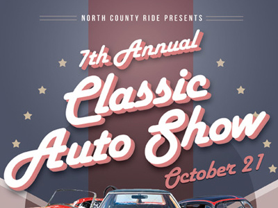 classic auto show flyers by kinzi wij dribbble classic car show flyers
