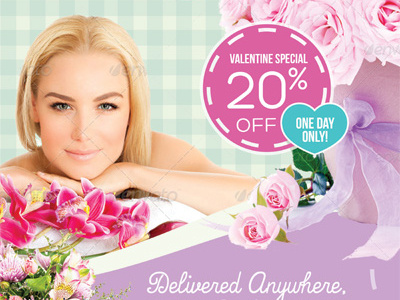 Flower Shop Roll-up Banner Templates