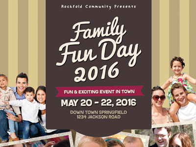 Family Fun Day Flyers vol.03 ad camp children community day fair family flyer fun holiday kids summer