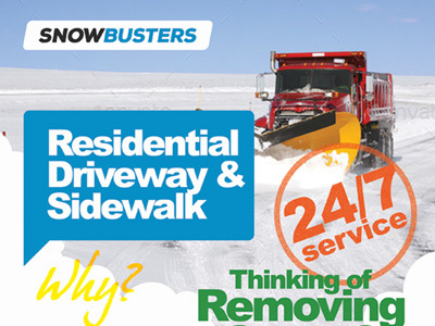 Snow Removal Service Flyers ad advert business flyer graphic river graphicriver photoshop removal service snow template