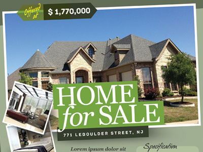 Real Estate Flyer Template By Kinzi Wij On Dribbble Real Estate Flyer Template By Kinzi Wij