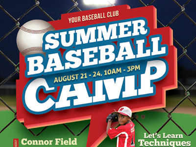 Baseball Camp Flyer Templates