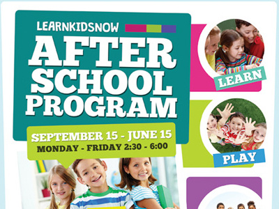 After School Program Flyer Templates ad after after school back to school care children flyer kids learning center template