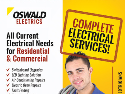 Electrician Flyer Templates ad advert business electrician flyer graphic river leaflet pamphlet service template