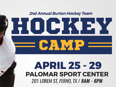 Hockey Camp Flyer Templates