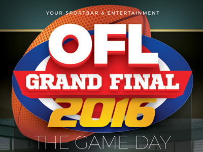 Football Grand Final Flyer Templates ad afl australia flyer football game grand final nrl party poster rugby