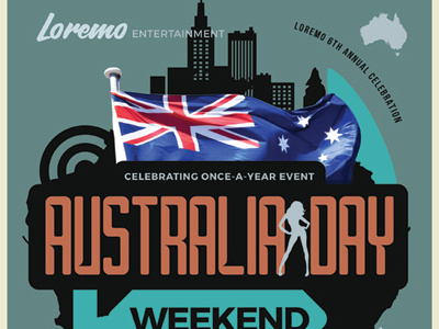 Australia Day Flyer Templates II a4 ad aussie australia banner bbq day fb cover flyer instagram night party