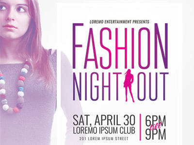 Fashion Night Out Flyer Templates