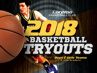basketball tryouts flyer