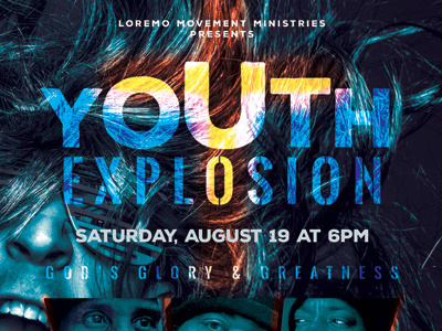 Youth Explosion Flyer Templates ad choir christ church event explosion flyer gospel revival summer worship youth