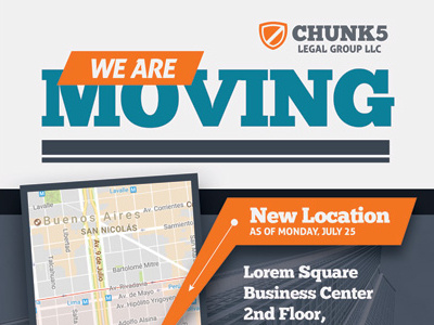 we are moving sign template