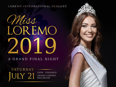 Beauty Contest Flyer and Poster Templates ad beauty competition contest crown flyer miss miss universe miss world pageant poster woman
