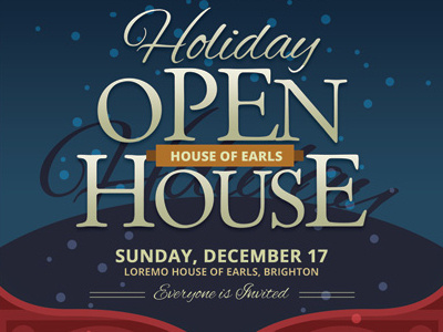 Holiday Open House Flyer Templates ad christmas flyer holiday invitation invite leaflet night open open house