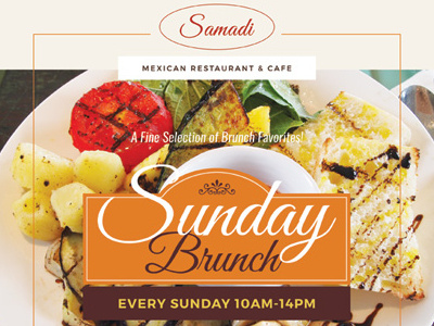 Sunday Brunch Flyer Templates ad breakfast brunch dinner flyer lunch menu pub restaurant resto roast sunday