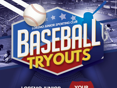 Baseball Tryouts Flyer Templates