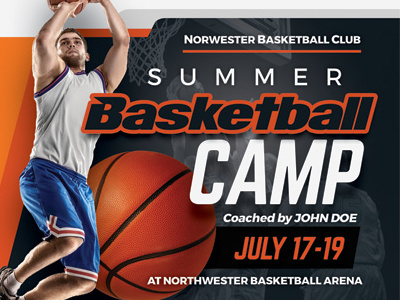 Basketball Camp Flyer Templates