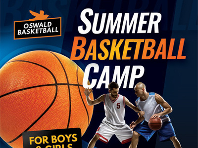 Basketball Camp Flyer Templates ad basketball camp children flyer holiday kid players skill sport summer teens training youth
