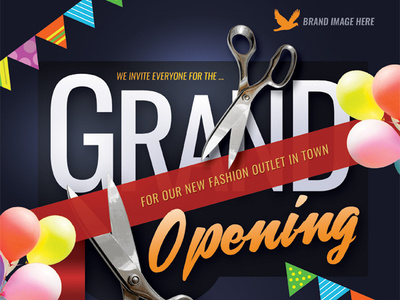 Grand Opening Flyer Templates ad bridal coming soon commerce electronics flyer grand new now open opening pamphlet poster product promotion sale shop store