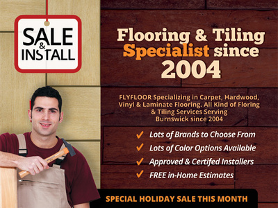 Flooring & Tiling Company Flyer Templates ad ads carpet company floor flooring flyer handyman installation kitchen leaflet tiling