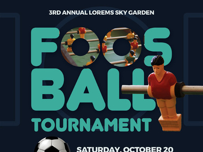 Foosball Tournament Flyer Templates