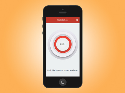 Panic Button App alert button create ios iphone issue message panic report send ticket