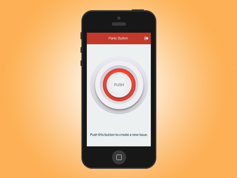 Panic Button App by 💃🏻 Paulina Galindo on Dribbble