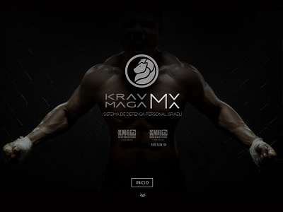 Krav Maga MX Web Page design home krav layout maga one page single web