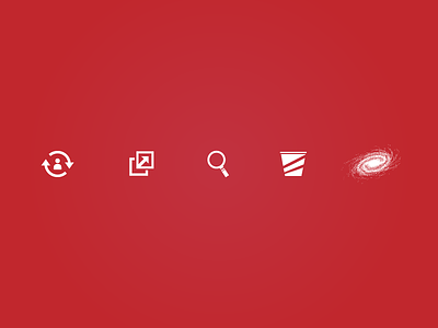 Freebie - multipurpose vector icons bucket freebie galaxy icon icons links mobile personal red search user web