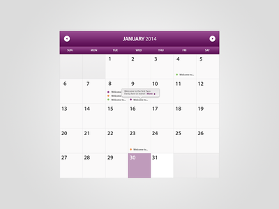 Calendar Widget