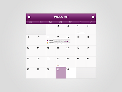 Calendar Widget