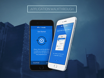 Application Walkthrough android app blue configuration guide ios steps tutorial visual walkthrough