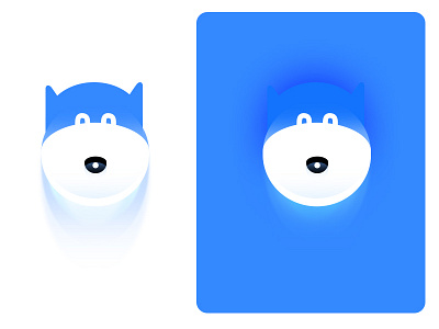logo icon animal blue brandbook design dog icon identity illustration app isual