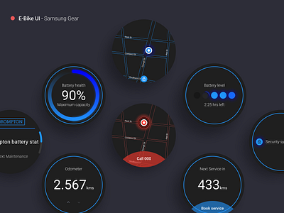 Galaxy Watch E-Bike UI