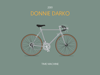 TIME MACHINE bicycle bike donnie darko illustrator movies