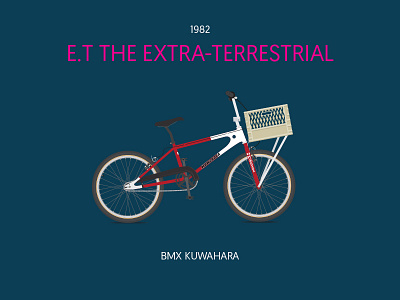 KUWAHARA 80s bicyle bike et illustrator movies