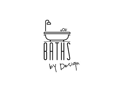 Baths by Design bath bath tub baths baths by design bathtub best brand branding debut design dribbble favorite fun logo logo design logo re design logo redesign popular re design redesign tub