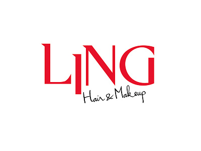 Ling - Hair & Makeup best brand branding design dribbble favorite fun hair hair makeup logo logo design logo re design logo redesign makeup popular re design redesign