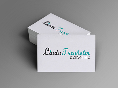 Linda Trenholm Logo best brand branding clean decorator design dribbble favorite fun interior interior decorator linda linda trenholm design inc. logo design modern popular retro simple teal tiffany blue trenholm vintage