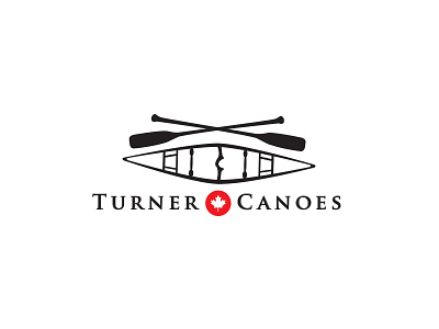 Turner Canoes best black brand branding canada canoes debut design dribbble favorite fun logo logo design logo re design logo redesign popular re design red redesign turner turner canoes