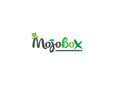 Dribble Mojobox Logo design dribbble green logo magic mojobox newsletter top hat tophat