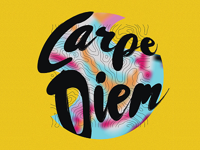 Carpe Diem // Typography abstract carpe diem colors colours poster textures typography